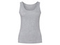 Ein graues, basic Tanktop für Damen.