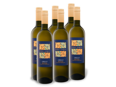 6 x 0,75-l-Flasche Weinpaket Grillo Sicilia DOP trocken, Weißwein