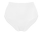 Weiße, nahtlose Unterhose mit hohem Bund.