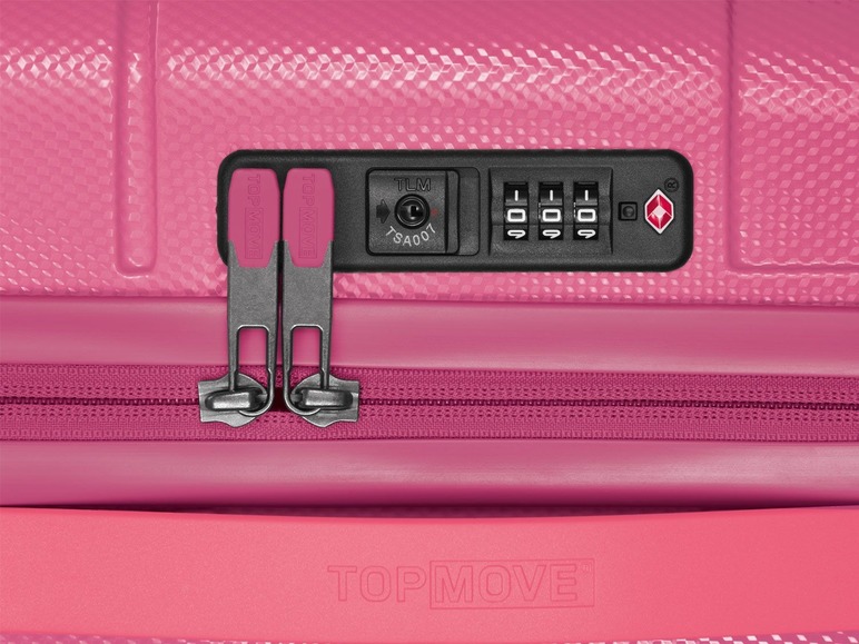 Gehe zu Vollbildansicht: TOPMOVE® Koffer, mit Polycarbonat-Schalen, Zwillingsrollen, Zahlenschoss, 53 Liter Volumen - Bild 2