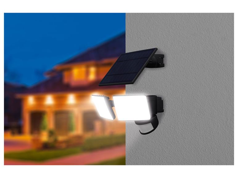 Gehe zu Vollbildansicht: Livarno Home Außenstrahler LED Solar, mit 2 Spots - Bild 3