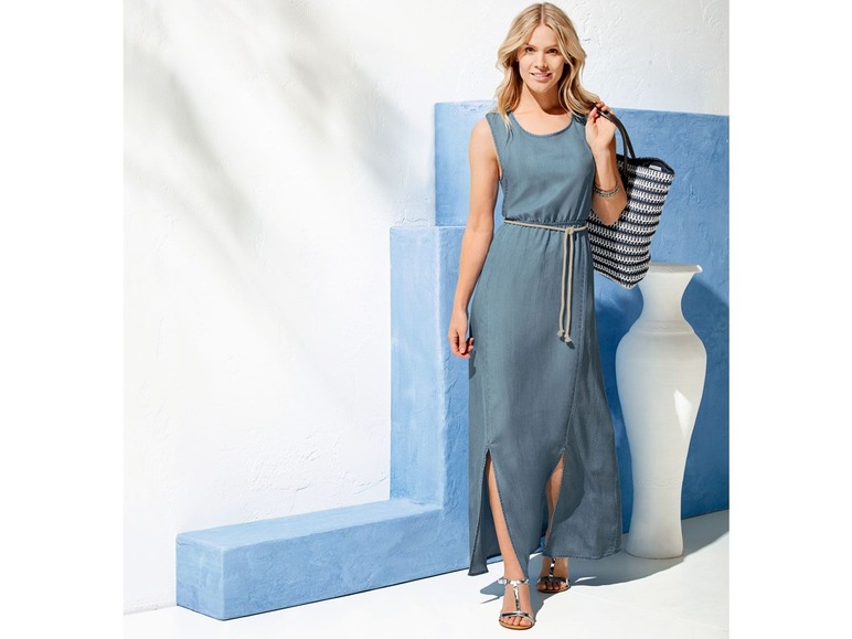 Gehe zu Vollbildansicht: ESMARA® Kleid, für den Sommer, mit seitlichen Schlitzen oder Bindebändern - Bild 8