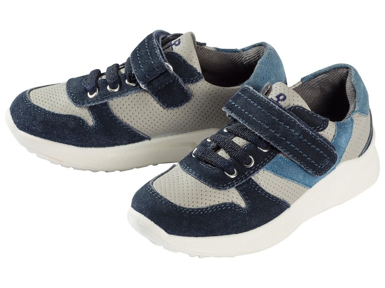 Gehe zu Vollbildansicht: LUPILU® Sneaker Jungen, mit robuster Laufsohle, Klettverschlüssen, Obermaterial aus Leder - Bild 2