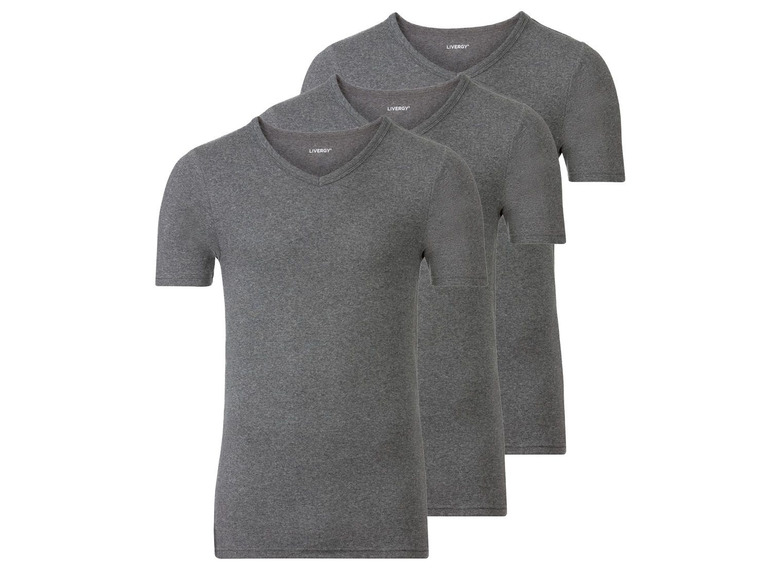 Gehe zu Vollbildansicht: LIVERGY® Unterhemden Herren, 3 Stück, aus Baumwolle - Bild 10