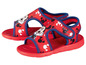 Rote Minnie Mouse Badesandalen für Kinder.