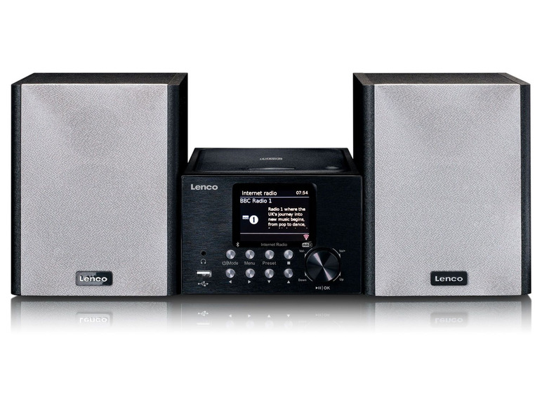 Gehe zu Vollbildansicht: Lenco MC-250 Mikroanlage mit Internet-Radio, DAB+, Bluetooth und CD - Bild 1