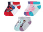 Socken mit Motiven von Miraculous, Peppa Pig und Frozen.