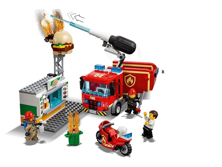 Gehe zu Vollbildansicht: LEGO® City 60214 Feuerwehreinsatz im Burger Restaurant - Bild 4