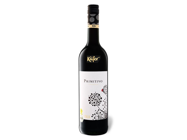 Gehe zu Vollbildansicht: BIO Käfer Primitivo IGP trocken vegan, Rotwein 2020 - Bild 1