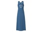 Ein blaues Maxikleid mit dem Aufdruck 'What a Perfect Day'.