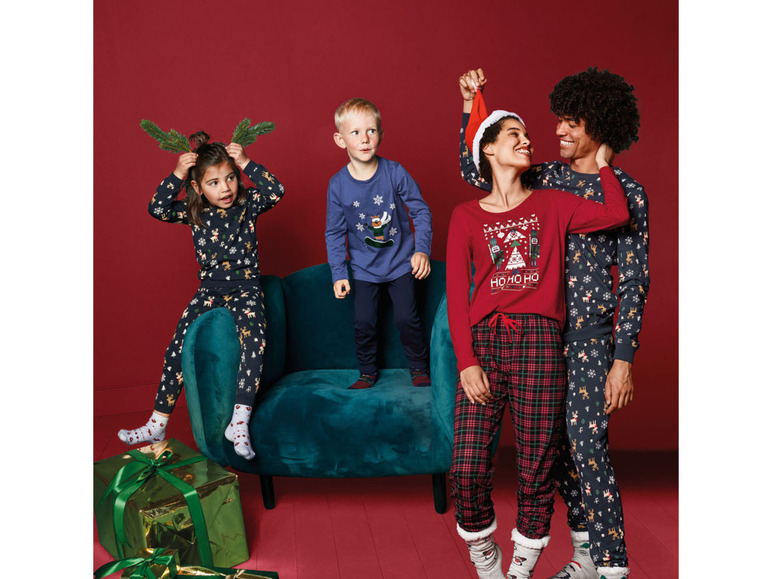 Gehe zu Vollbildansicht: lupilu® Kleinkinder Mädchen Pyjama, mit Print - Bild 18