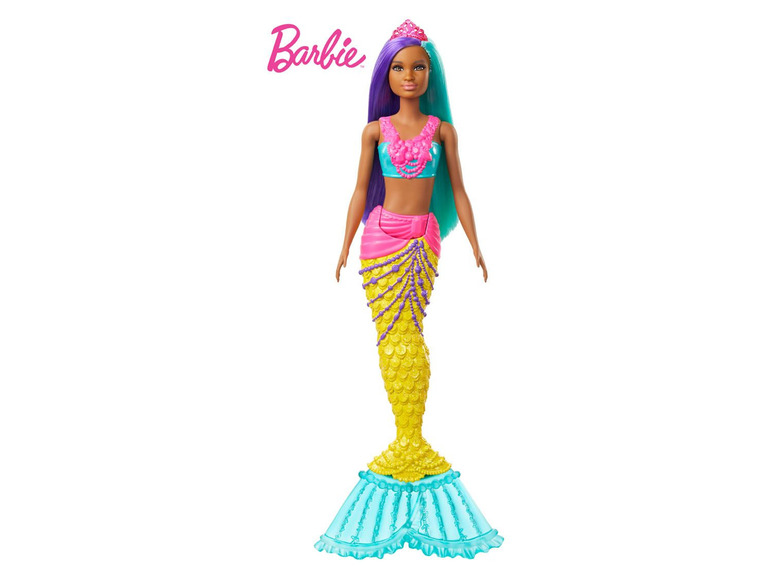 Gehe zu Vollbildansicht: Barbie Dreamtopia Meerjungfrau Puppe (türkis- und lilafarbenes Haar) - Bild 3