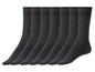 Sechs Paar schwarze Socken