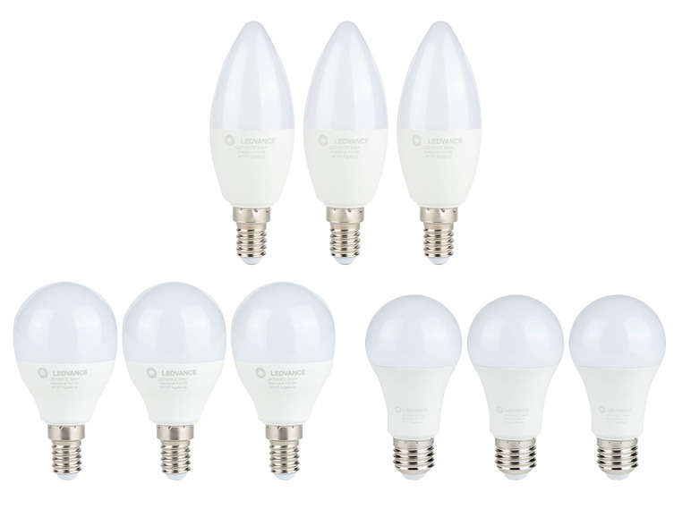 Gehe zu Vollbildansicht: Ledvance LED Leuchtmittel Smart 3er Set Kerze / Filament / Bulb - Bild 1