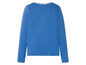 Blaues Langarmshirt mit Rundhalsausschnitt