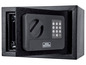 Ein schwarzer Tresor mit elektronischem Zahlenschloss von Burg Wachter.