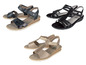 Drei Paar Sandalen der Marke Gabor.