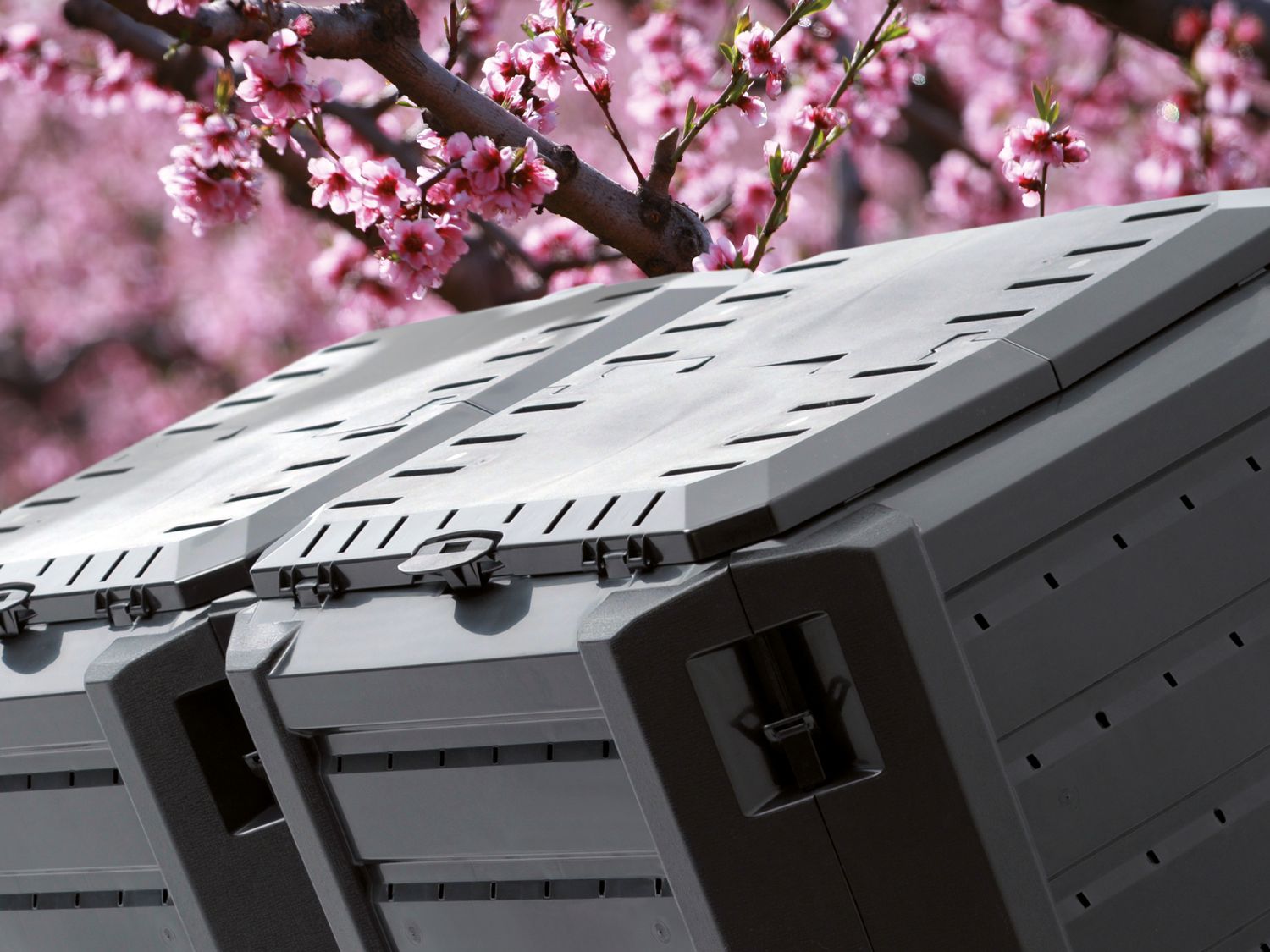 Thumbnail - Prosperplast Doppel-Komposter »Module Compogreen«, 800 L, mit Entnahmeklappe