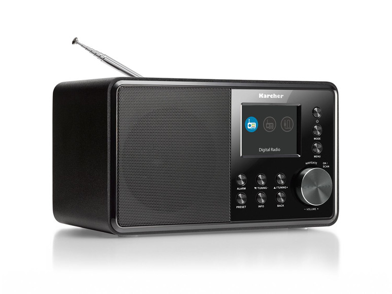 Gehe zu Vollbildansicht: Karcher DAB 3000 Digitalradio - DAB+ / UKW Radio - Wecker mit Dual Alarm - Bild 1