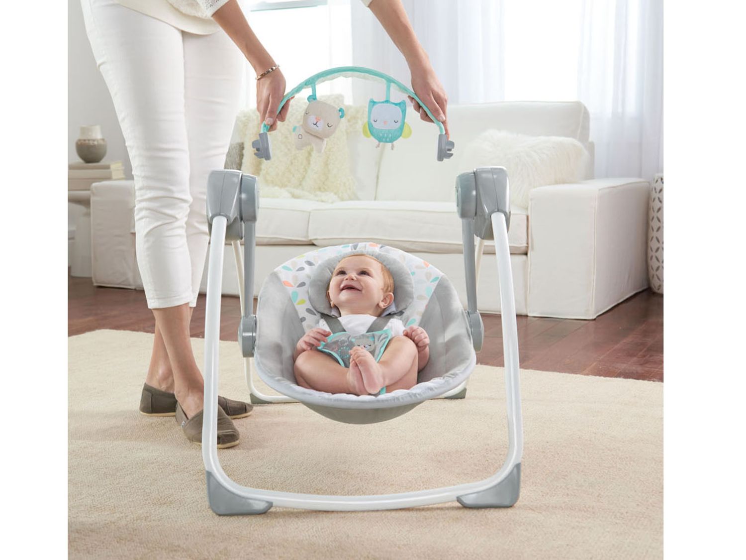 Thumbnail - Ingenuity™ Ingenuity Comfort 2 Go tragbare Schaukel »Fanciful Forest™«