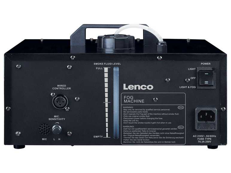 Gehe zu Vollbildansicht: Lenco Partymaschine, mit Dual-Matrix-RGB Lichtern und Nebelmaschine - Bild 6