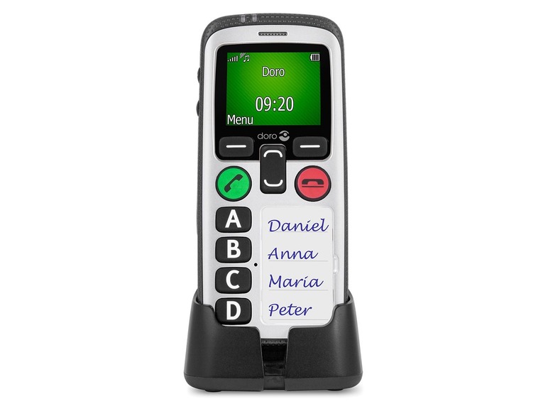 Gehe zu Vollbildansicht: doro Secure® 580 schwarz-weiß 4 Tasten Handy, GPS Positionsbestimmung - Bild 1