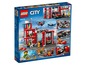 LEGO City Feuerwache mit Feuerwehrauto, Helikopter und Jetski.