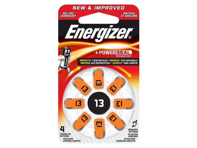 Gehe zu Vollbildansicht: Energizer Hörgerätebatterie Zinc-Air ENR EZ Turn & Lock Typ 13 Batterie 8 Stück - Bild 1