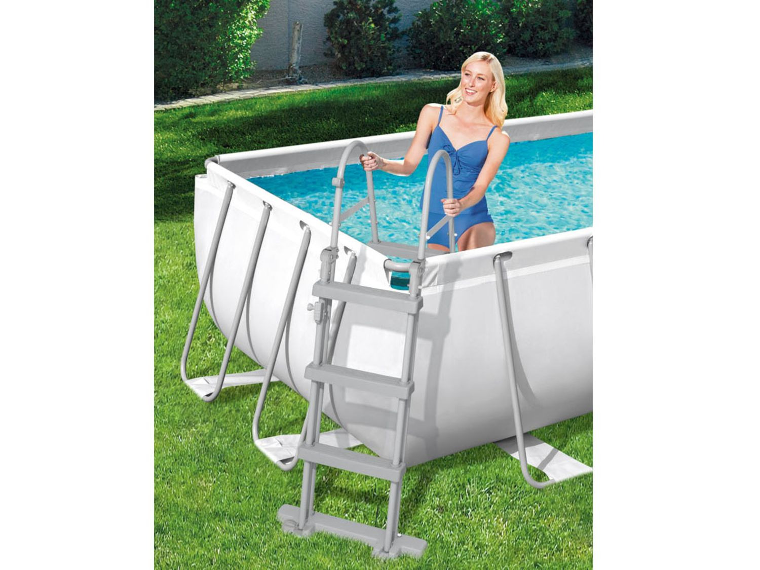 Bestway Power Steel™ Frame Pool KomplettSet, eckig