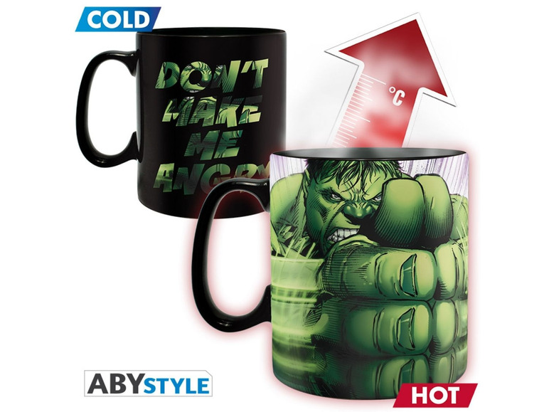 Gehe zu Vollbildansicht: Abysse Deutschland GmbH Tasse Thermo Marvel Hulk Smash - Fanartikel - Bild 2