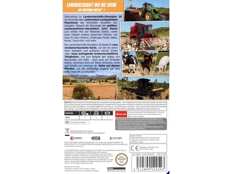 Gehe zu Vollbildansicht: Astragon Entertainment Landwirtschafts-Simulator 20 - Nintendo Switch - Bild 2