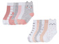 Ein Set Babysocken mit Tiermotiven.