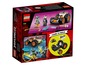 Lego Ninjago Set mit Buggy und Minifiguren.