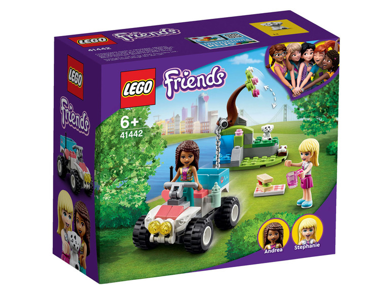LEGO Friends Set mit Quad, Picknick und Hund.