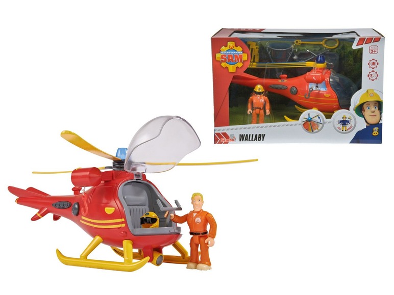Gehe zu Vollbildansicht: Simba Feuerwehrmann Sam Hubschrauber mit Figur - Bild 16