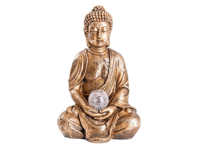 Gehe zu Vollbildansicht: näve LED-Deko-Solarleuchte Buddha - Bild 3