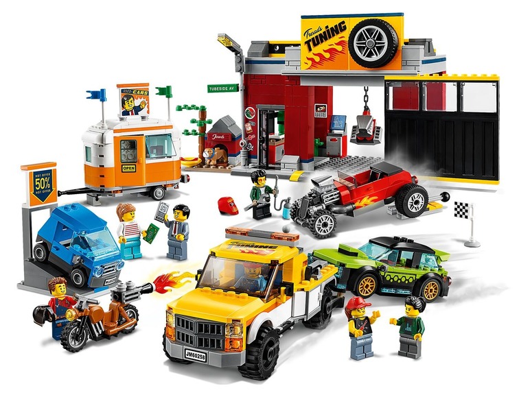 Gehe zu Vollbildansicht: LEGO® City 60258 »Tuning-Werkstatt« - Bild 5