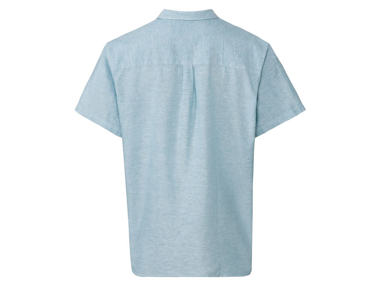 Gehe zu Vollbildansicht: LIVERGY® Freizeithemd Herren, aufgesetzte Brusttasche, aus Leinen und Baumwolle - Bild 9
