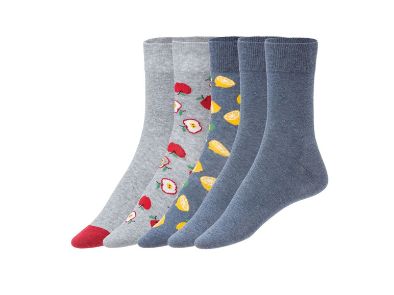 Gehe zu Vollbildansicht: Socken, 5 Paar, mit Baumwolle - Bild 7