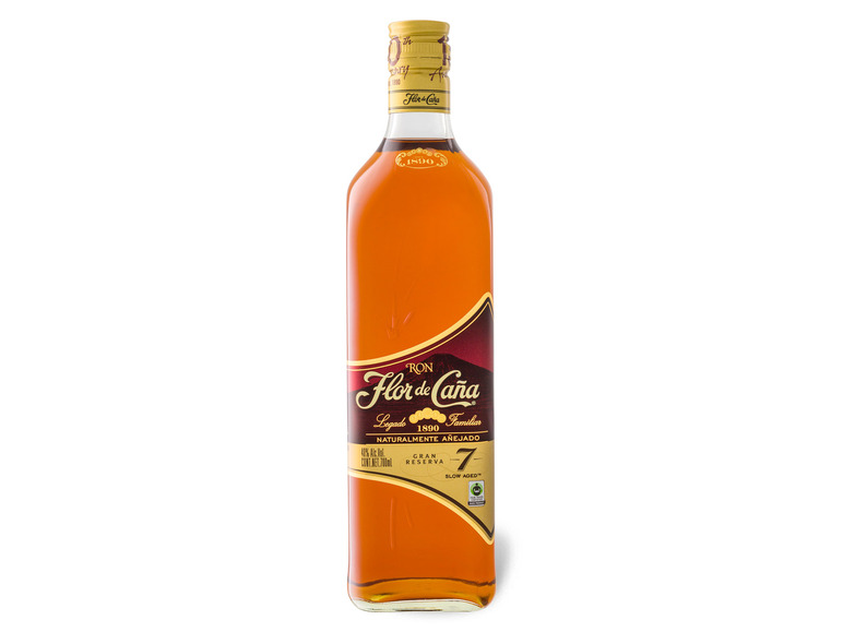 Gehe zu Vollbildansicht: Flor de Caña Gran Reserva 7 Jahre Rum 40% Vol - Bild 1