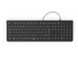 Eine schwarze drahtlose Tastatur von Hama.