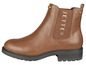 Braune Jette Chelsea Boots mit Nieten.
