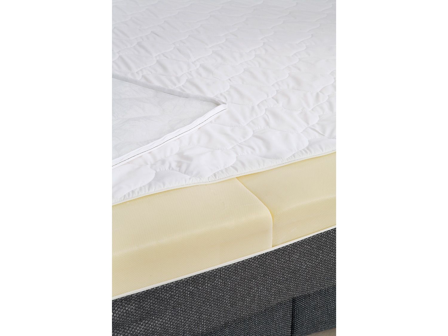 Thumbnail - SUN GARDEN Boxspringbett DARWIN (Grau, 180 x 200 cm)