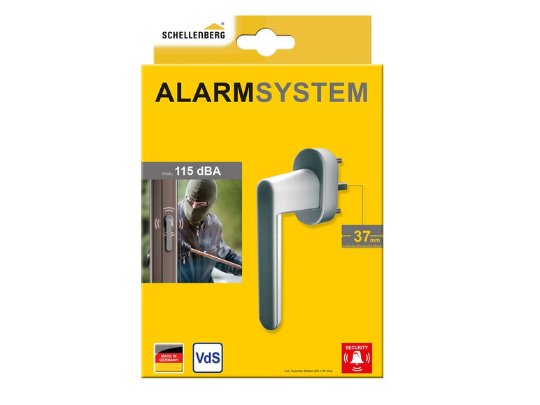 Gehe zu Vollbildansicht: Schellenberg Sicherheits-Alarmgriff, für Fenster und Balkontüren, akustisches Alarmsignal - Bild 24