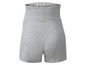 Graue Shorts mit hoher Taille für Schwangere.