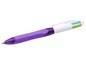 Ein violetter BIC 4-Farben-Stift.