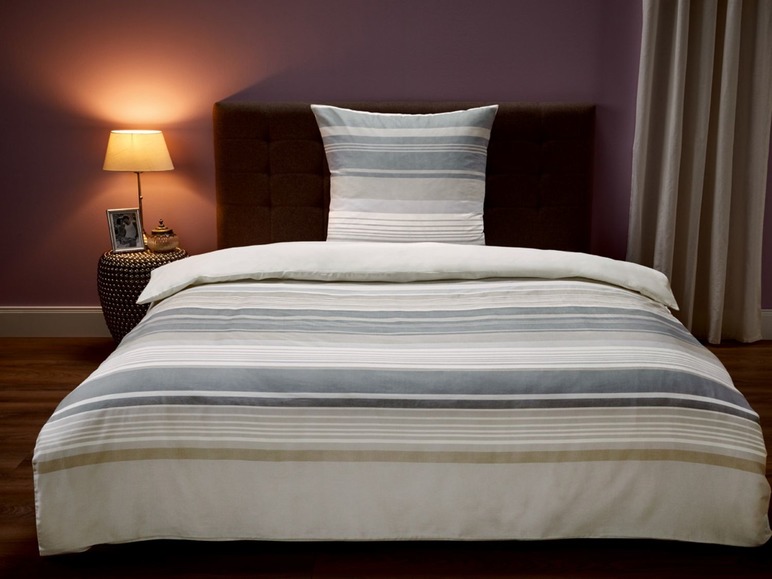Gehe zu Vollbildansicht: MERADISO® Satin Bettwäsche, 135 x 200 cm, mit Reißverschluss, aus reiner Baumwolle - Bild 6