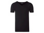 Schwarzes V-Neck-T-Shirt von Livergy.