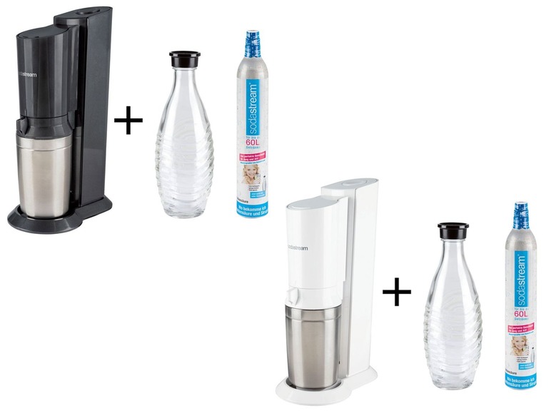 Gehe zu Vollbildansicht: Sodastream Wassersprudler »Crystal«, 0,6 l Glaskaraffe, Aluminiumzylinder für 60 l Wasser - Bild 1