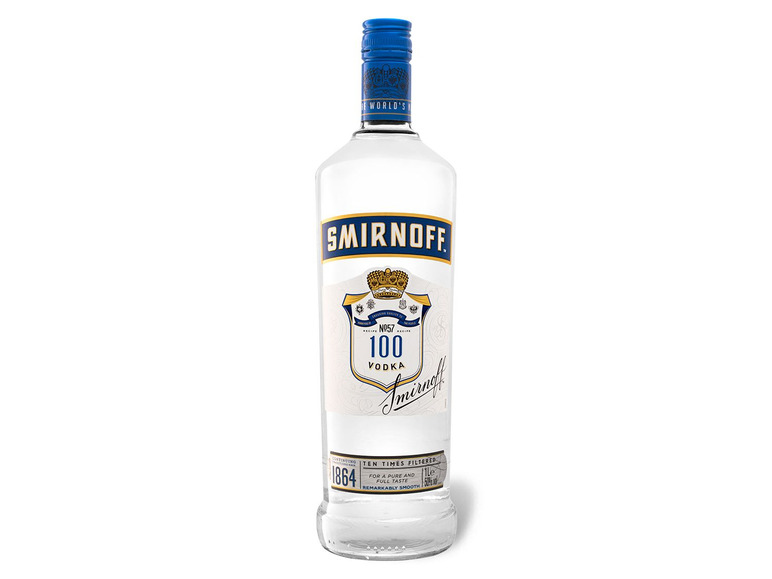 Gehe zu Vollbildansicht: Smirnoff Vodka Blue Label 50% Vol - Bild 1